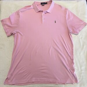 Polo Ralph Lauren Pink Pony Short Sleeve Soft Cotton Classic Fit Shirt Mens XL